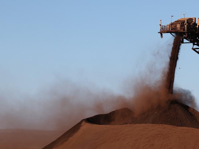 ON HOLD : Embargoed for The Daily telegraph. 15.8.2024 The Christmas Creek mine is an iron ore mine located in the Pilbara region of Western Australia, 61 km south-south-west of Nullagine. Picture: Rohan Kelly