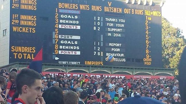 An April Fool’s joke about removing Adelaide Oval’s historic scoreboard and iconic hill had a few cricket and footy fans worried.