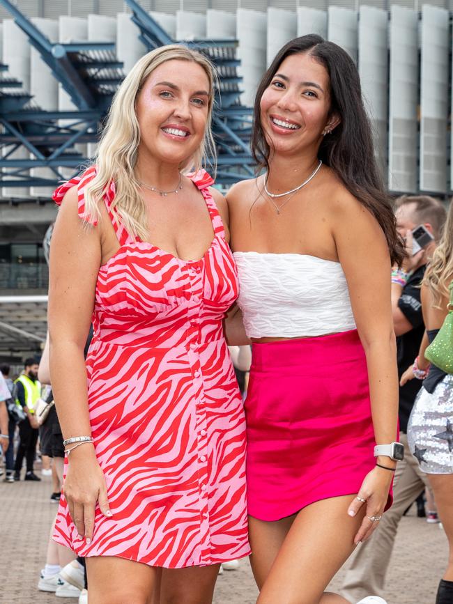 SYDNEY, AUSTRALIA - Daily Telegraph Photos February 26, 2024: Emma and Beth at Taylor Swift's The Eras Tour concert held at Accor Stadium in Sydney. Picture: Christian Gilles