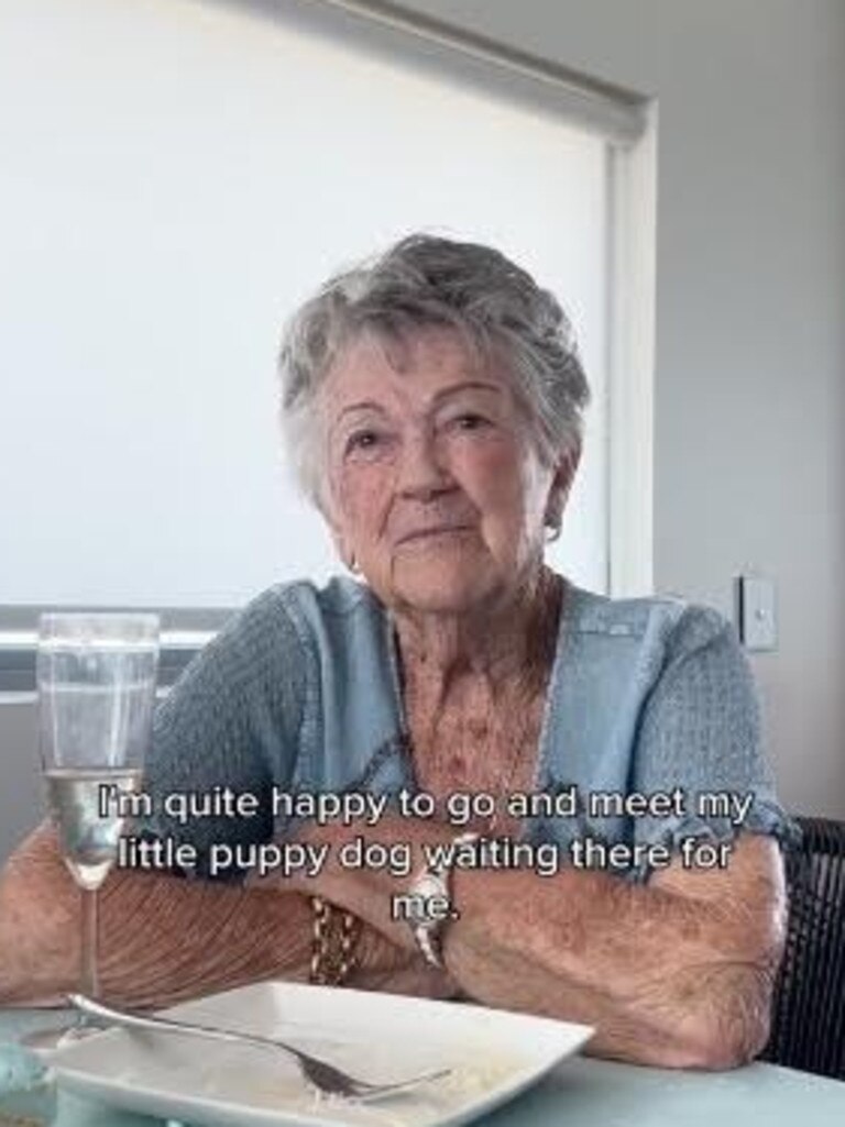 She wasn’t thrilled about reaching 90, she says. Picture: TikTok