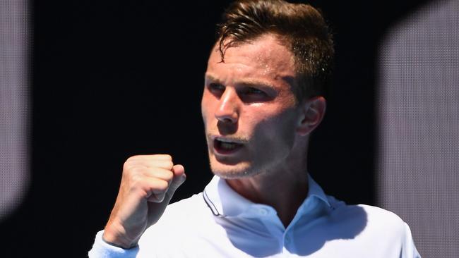 Hungary's Marton Fucsovics upstaged Stanislas Wawrinka in a five-set classic.