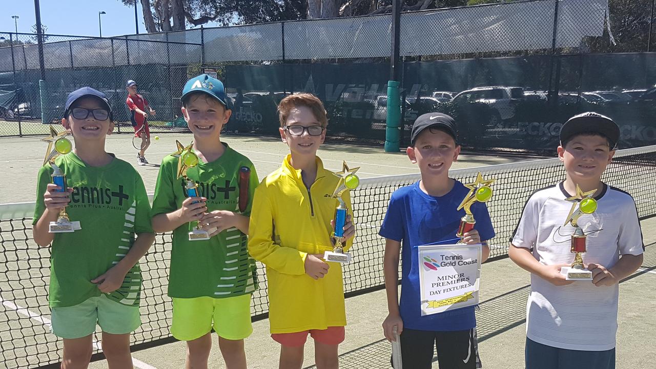 Gold Coast tennis finals. GB4 - Mason Brown, Hunter Brown, Noah Brown (Tennis Plus Brown Brothers) &amp; Sam Honda, Austin Middling (GBWA Determinators)