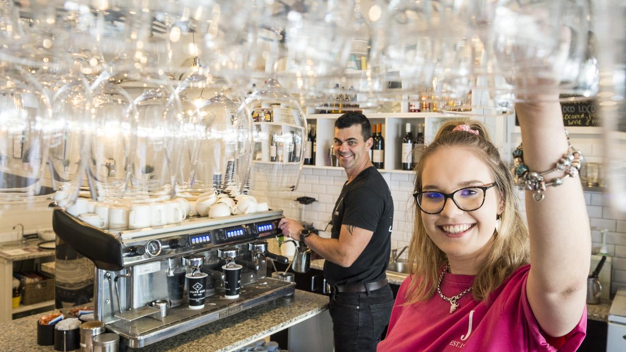 Mark Bentley and Zanthie Verrall from Jilly's Cafe. Picture: Kevin Farmer