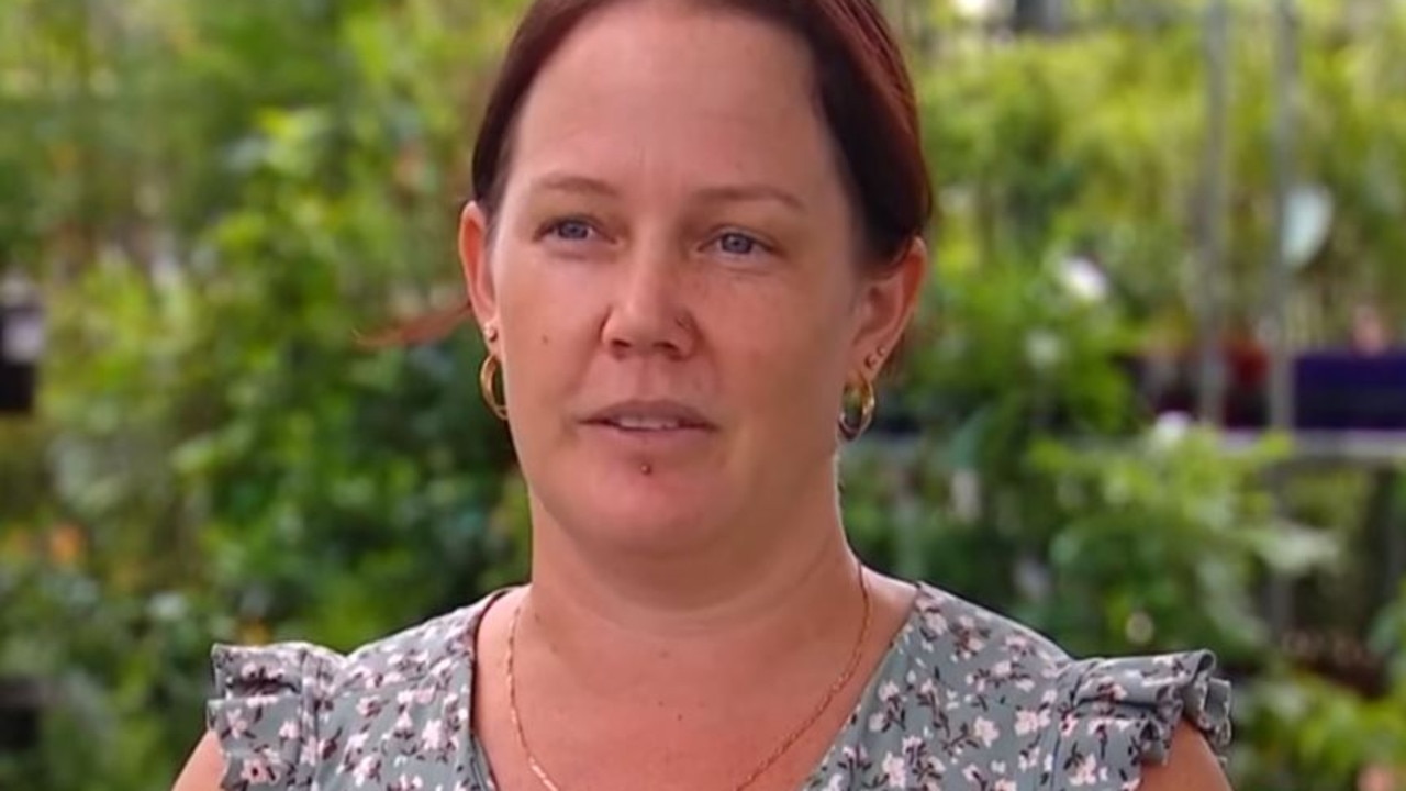 The mum-of-five said she’s “scared” after the encounter and won’t be returning to the creek. Picture: 7News