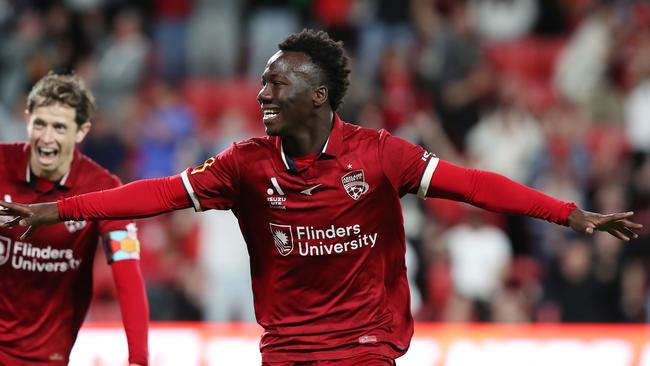 Nestory Irankunda of Adelaide United. Photo by Sarah Reed/Getty Images.