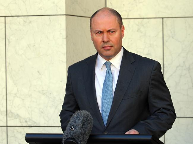 Treasurer Josh Frydenberg announces JobSeeker and JobKeeper 2.0 will begin at the end of September. Picture Gary Ramage