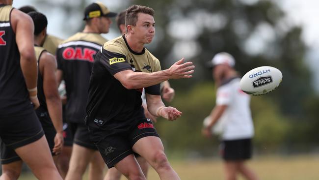 Dylan Edwards will be in the running to play first grade this season as Josh Mansour's replacement. Picture: Penrith Panthers