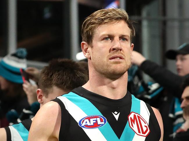 Former Port Adelaide captain Tom Jonas. Picture: Kelly Defina/Getty Images