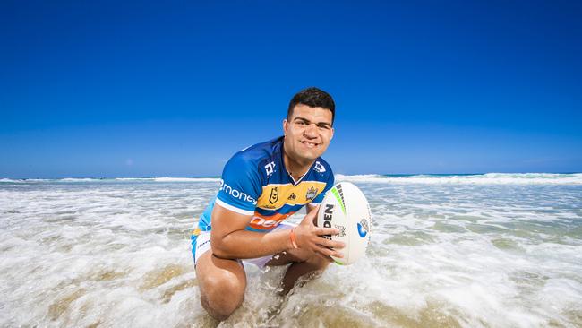 David Fifita is arguably the biggest signing in Titans history. Picture: NIGEL HALLETT