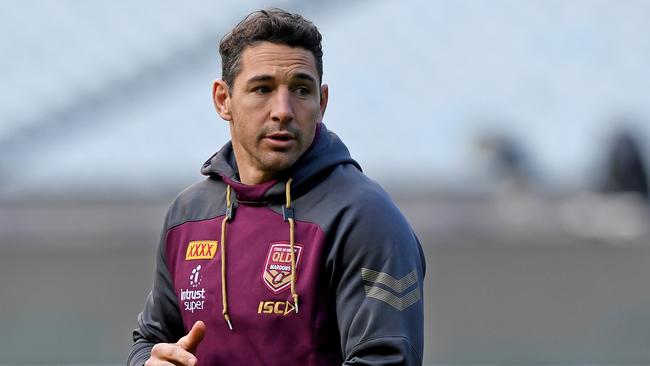 Billy Slater of the Queensland Maroons arrive for the Captain's Run session at the MCG on Tuesday, June 5, 2018. The Maroons will take on the NSW Blues in Game 1 of the 2018 Holden State of Origin Series at the Melbourne Cricket Ground on Wednesday the 6th of June. (AAP Image/Joe Castro) NO ARCHIVING