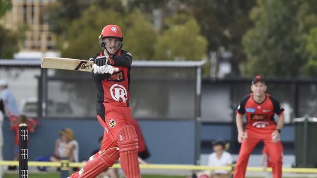 Smith playing in a practice match for the Melbourne Renegades. Pictures: Alan Barber