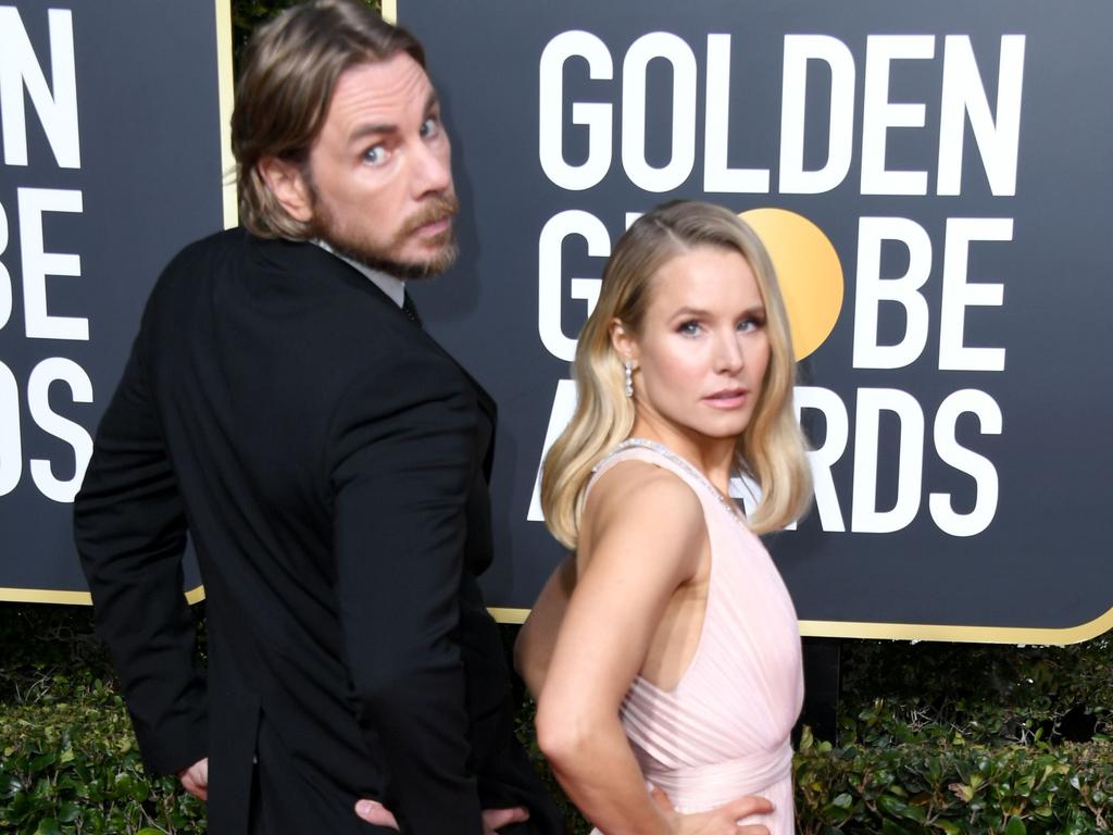 Dax Shepard and Kristen Bell at the 76th Annual Golden Globe Awards. Picture: Jon Kopaloff/Getty Images/AFP