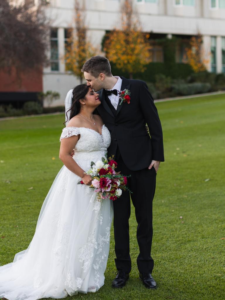 Aarushi and Daniel Hollis. Pictures: Good Moments Weddings