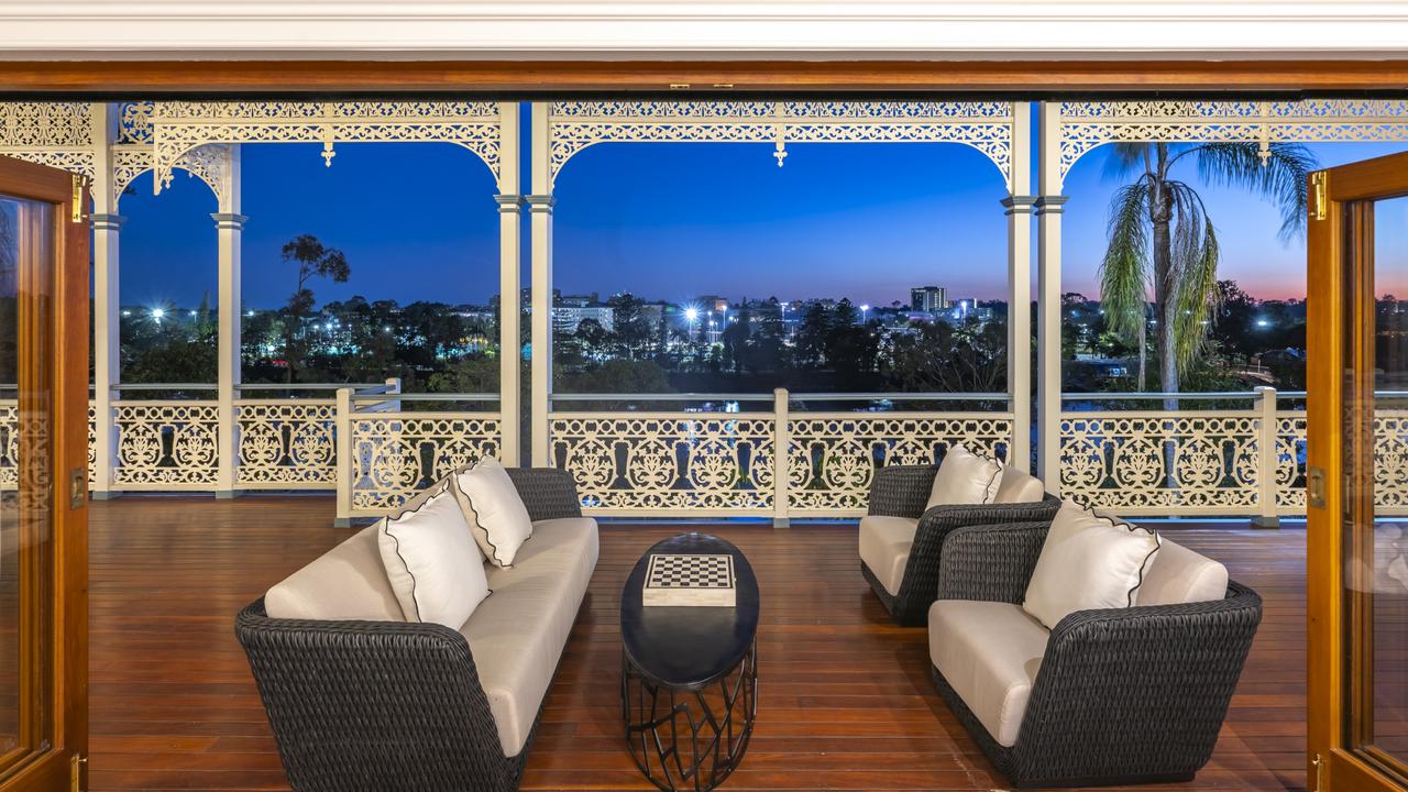 Wide verandas provide plenty of places to take in the views