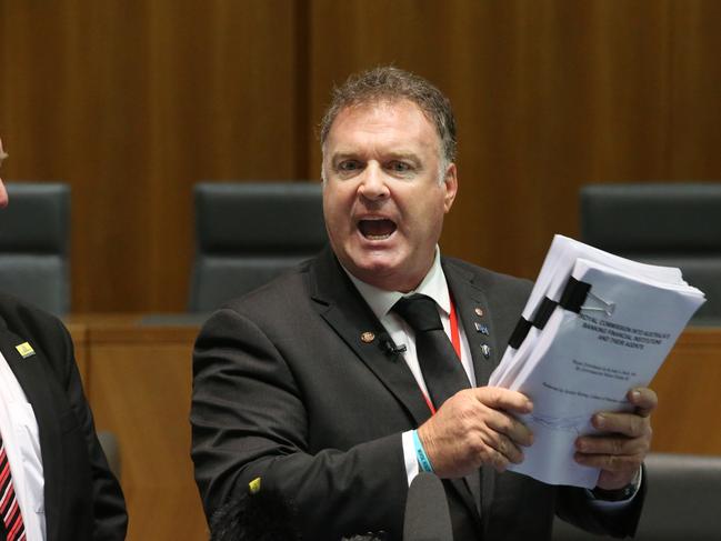 One Nation Senator Rod Culleton called for a Royal Commission at a press conference at Parliament House in Canberra.Picture Gary Ramage