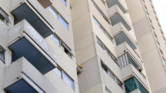 The imposing Suicide Towers apartment blocks.