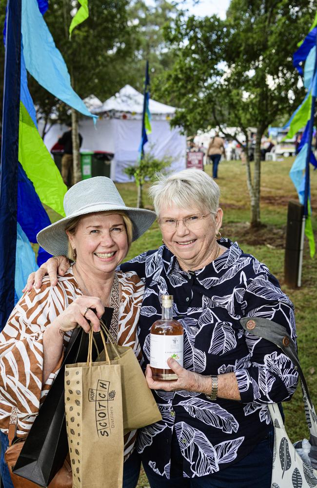 Karen Sander with her mum Sandra Young at the Hampton Festival, Saturday, May 17, 2025. Picture: Kevin Farmer