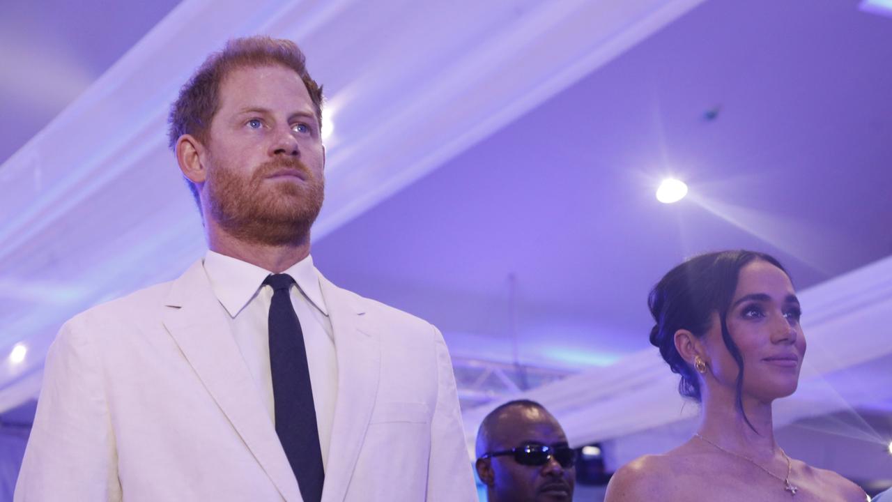 Prince Harry and Meghan visit Nigeria Unconquered, a charity organisation that works in collaboration with the Invictus Games Foundation. Picture: Andrew Esiebo/Getty Images for The Archewell Foundation