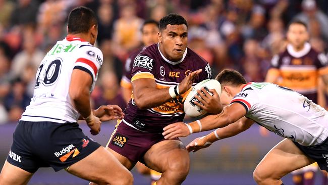 Pangai Junior had one of his best games of the season against the Roosters. Photo by Bradley Kanaris/Getty Images.