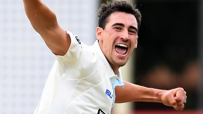 Mitchell Starc took his first ever hat-trick against Western Australia.
