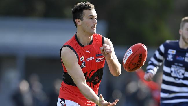 RomseyÃs Jack Jedwab during the RDFL football match between Macedon and Romsey in Macedon, Saturday, June 26, 2021. Picture: Andy Brownbill