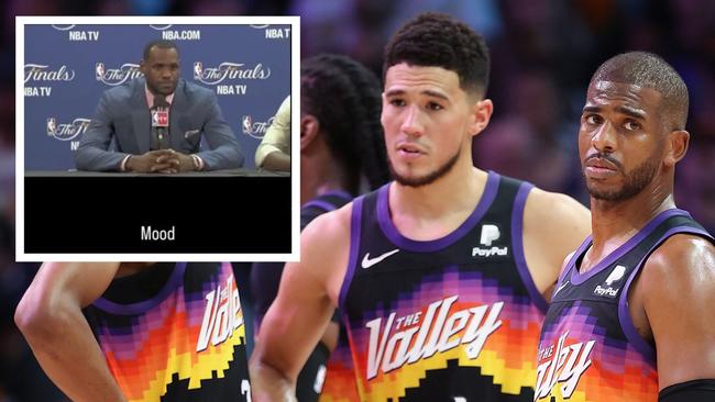 Devin Booker has been roasted over his "mood". Photo: Getty Images