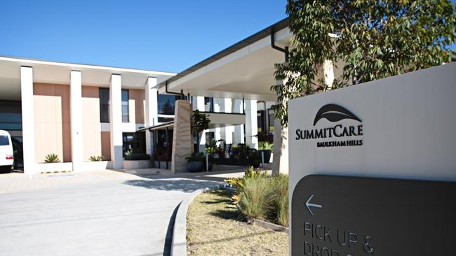 SummitCare in Baulkham Hills, northwest Sydney, is the only facility to have infections among residents, but the outbreak was contained to six. Picture: Adam Yip