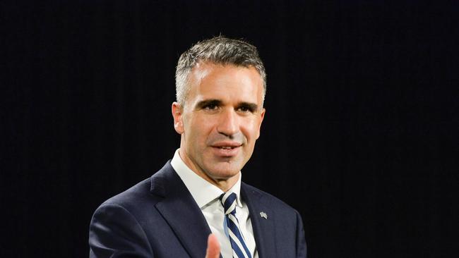 Premier Peter Malinauskas announces the changes in Covid rules. Picture: NCA NewsWire / Brenton Edwards