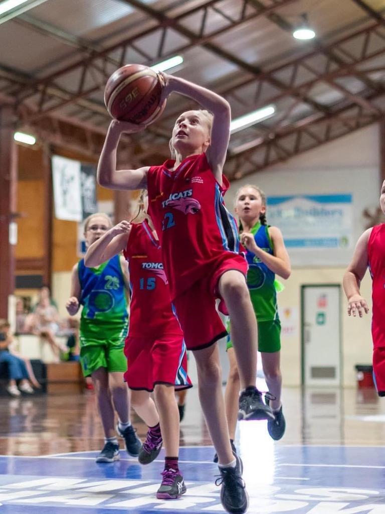 SA Little Legend Tahlia Millard, 11, from Port Pirie’s Tomcats Basketball Club is being celebrated for having ‘encouraged and inspired her team of four to play and not forfeit. She has demonstrated strength and courage’. What amazing attributes, Tahlia. Picture: supplied.