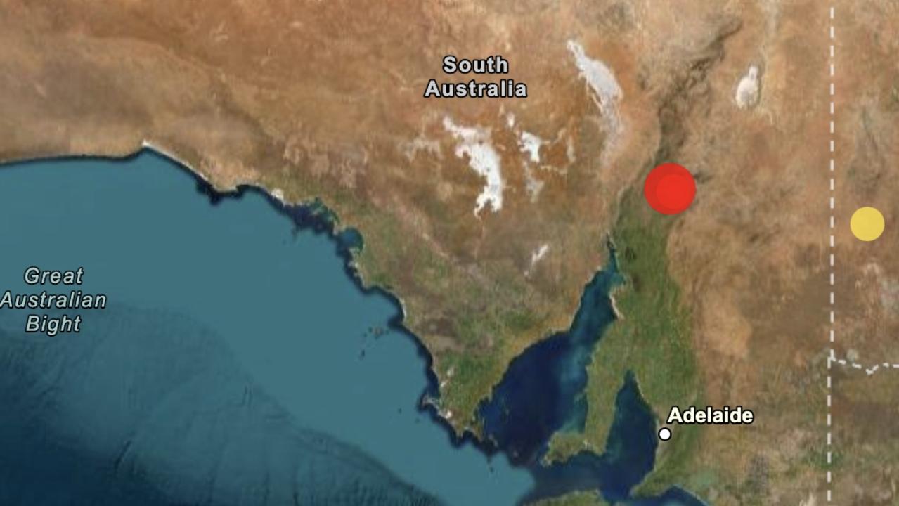 A 4.5 magnitude earthquake was detected in Hawker, SA. Picture: Geoscience Australia