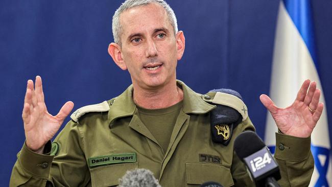 Israeli army spokesman Daniel Hagari. (Photo by GIL COHEN-MAGEN / AFP)