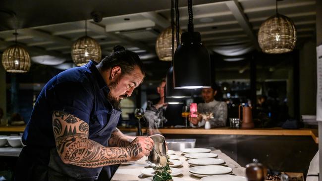 Chef Nico at Osteria Il Cocchia Ettalong. Pic: David Li