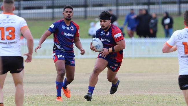 Jaycob Oloaga for Campbelltown Collegians. Picture: Steve Montgomery