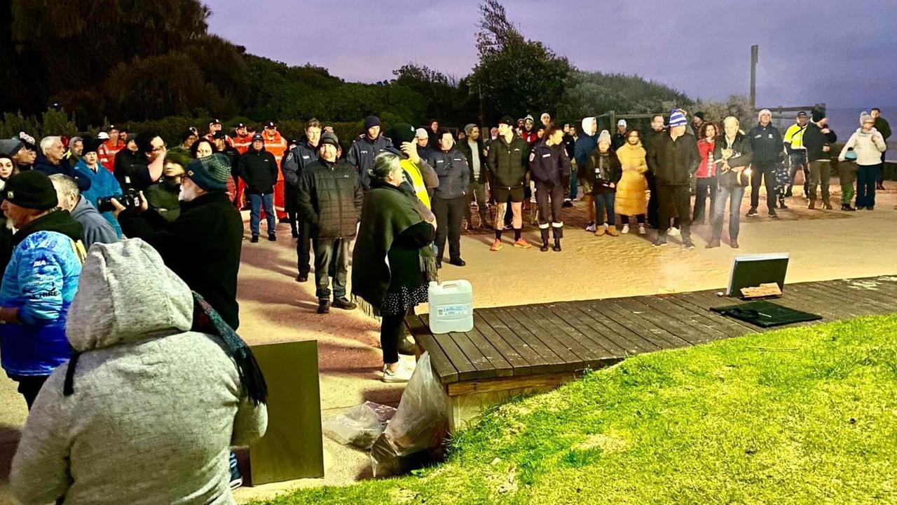 Touching vigil for fisherman stabbed to death at Frankston pier