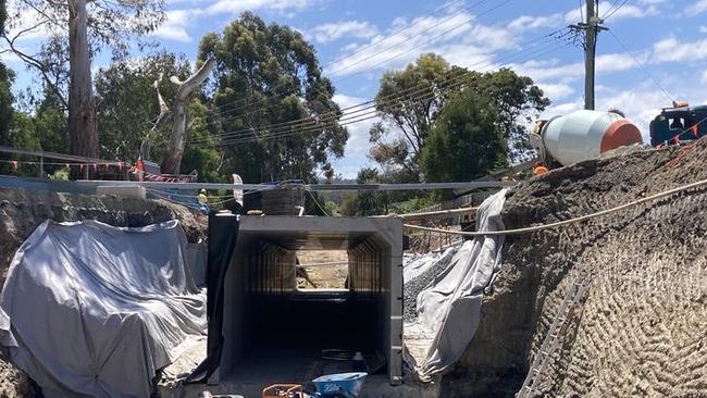 Summerleas Underpass Update 21 November 2024. Picture: Kingborough Council Facebook