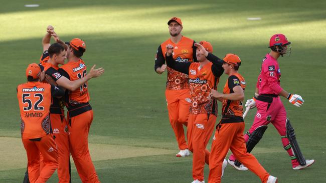 The Scorchers celebrate getting Josh Philippe cheaply.