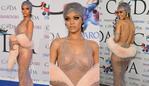 Rihanna walks the red carpet at the CFDA Fashion Awards. Picture: Getty