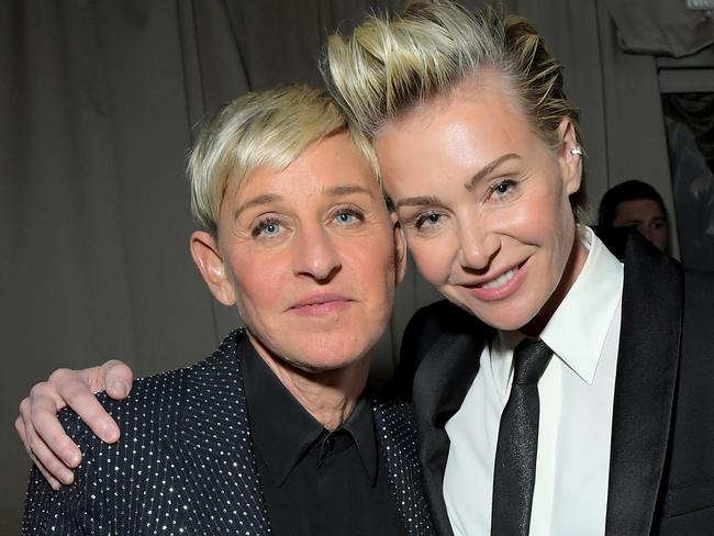 Ellen DeGeneres and wife Portia de Rossi have reportedly left the US and settled down in Cotswolds in the UK. Picture: Charley Gallay/Getty Images