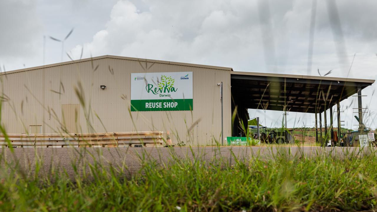 From cutlery, plates and bowls to books, DVDs and more, there is something for everyone at the new tip shop at the Shoal Bay Waste Management Facility. Picture: Pema Tamang Pakhrin