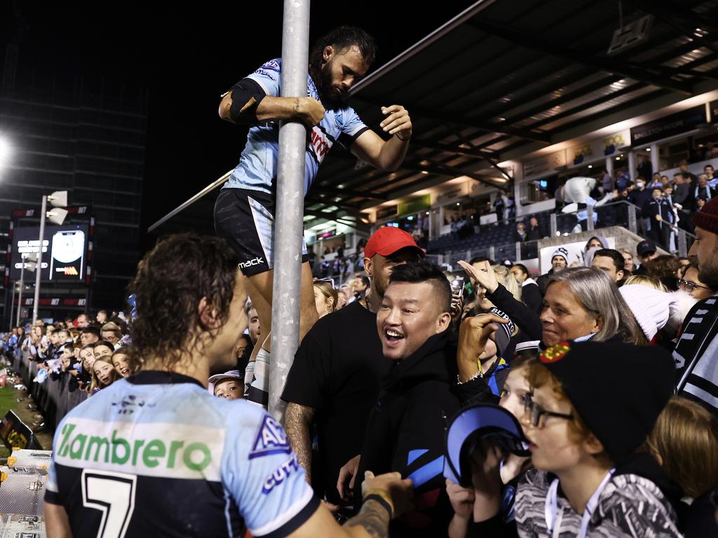 The crowd wedged in at PointsBet Stadium. Picture: Matt King/Getty Images