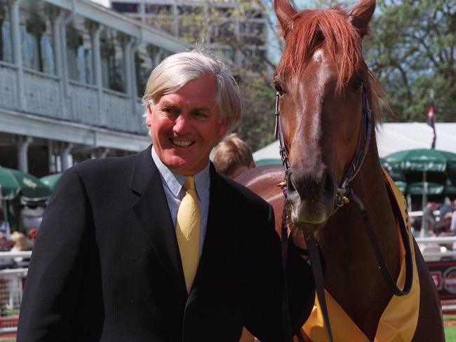 The late Richard Zachariah 1997 Breeders Plate winner Mr Innocent at Randwick.