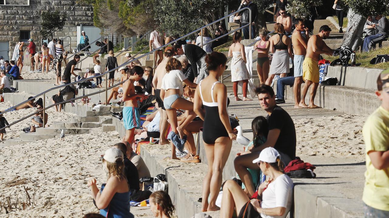 The usual crowds at Shark Beach at Nielsen Park will be missing this summer as heavy downpours delay seawall construction. Picture: Sam Ruttyn