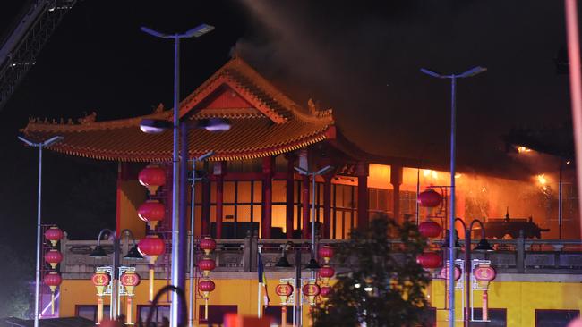 It’s unclear what caused the blaze. Picture: Josie Hayden