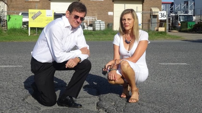 Labor city councillor for Wynnum Manly Peter Cumming and Labor candidate for Doboy Joanne Culshaw.