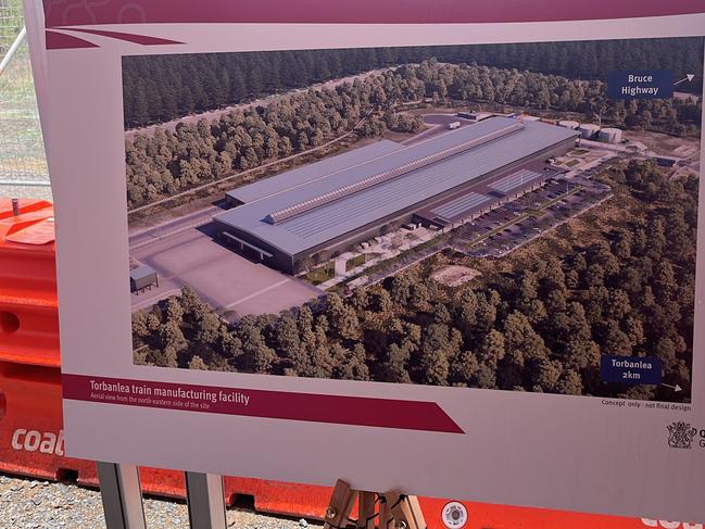 The first look at the train factory development at Torbanlea.