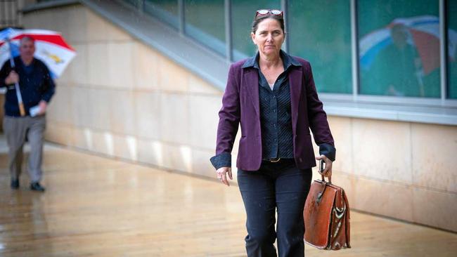 Sally Townley on her way to  Court hearing , challenging RMS information.. 24 JUNE 2019. Picture: TREVOR VEALE