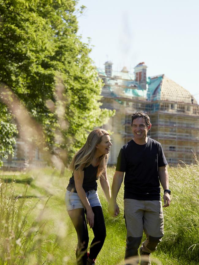 Felicity Selkirk and Tim Holding have taken on the mammoth task of restoring Chateau de Purnon in France. Photo: Chateau Reawakening by Tim Holding (Hardie Grant Books, RRP $75 AUD).