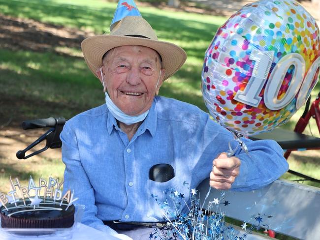 Alan Hastie celebrated his 100th birthday at Queens Park, Ipswich on Tuesday.