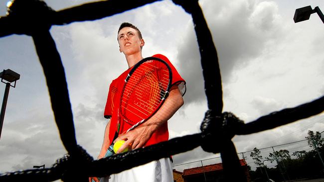 Young John Millman had big dreams and worked very hard to have a successful tennis career. Picture: Richard Walker 010207