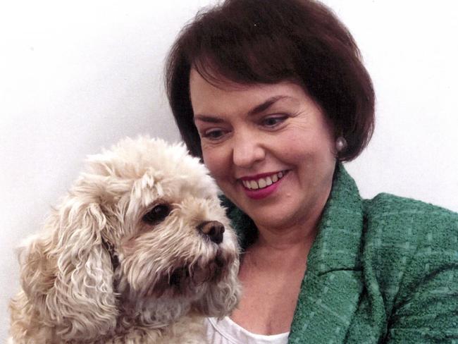 An image of Kimberley Kitching from the order of service at her funeral.